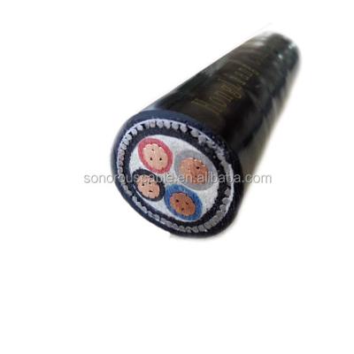 China Types of construction electrical cable 4x70 mm2 Cu/XLPE/SWA/PVC cable for sale