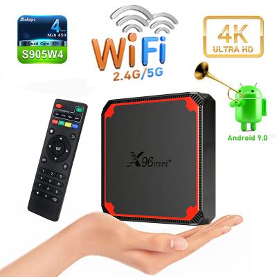 China Miracast Quad Core 1GB 8GB 1080P (WiFi-Display) Android TV 9.0 Audio Decoding Wifi Smart TV Box x96 Mini Plus TV Box for sale