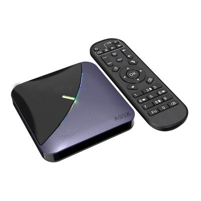 China A95X Custom Dual Band Android 9.0 Android TV Box 4GB RAM 64gb ROM Media Player Newest TV Box F-3 S905X3 2.4G/5GHz wifi for sale