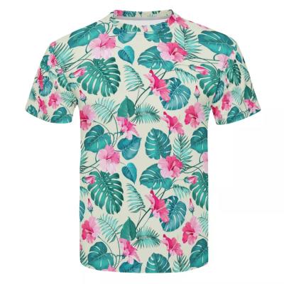 China Anti-pilling 2021 Hawaiian Shirt Men Hawaiian Beach Shirt Mens Vintage Print Floral Oversized Short Sleeve Custom Logo for sale