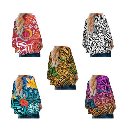 China New 2021 blusas de mujer iron elegant women shirt long sleeve v neck africana print color block women anti-pilling blouses for sale