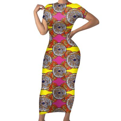 China African clothing style 2021 long dashiki african shirt plaid dresses attire casual african dresses for ladies plus size summer dress for women for sale