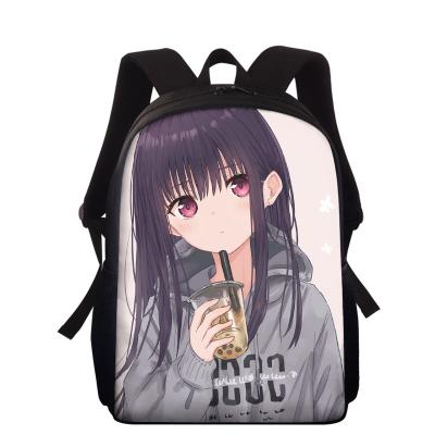 China Model 2021 1pcs custom made lastest lightweight 15 inch kawaii school bag anime schoolbag backpack Japanese 5-12 students for girls for sale