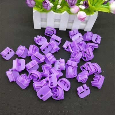 China Viable 40pcs Alphabet Letter And Number / Plastic Fondant Cookie Cutter Cake Decorating Set for sale