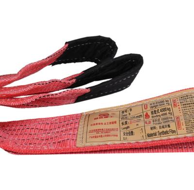 China Popular High Strength Synthetic Fiber Lifting Belt Flat for sale