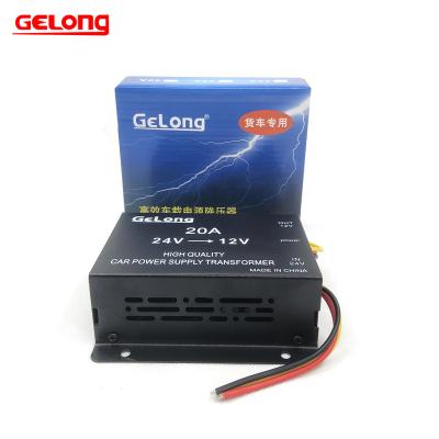 China Gelong Manufacturing Price Mini 24v Input To Output 12v Buck Propulsion Phase Converter 20A For Car DC DC Buck Converter GL-20a/b for sale