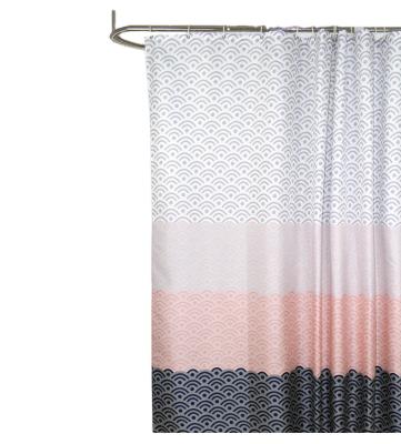 China Hot Selling Amazon Modern Shower Curtain Hotel Curtain Modern Gradient Printed Waterproof Bathroom Christmas Discount Customized Style Pcs for sale