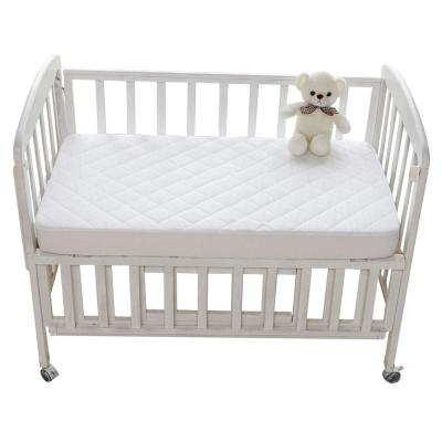 China White Printed Anti Mite Waterproof Crib Baby Quilted Mattress Protector for sale