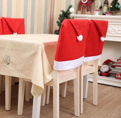 China Durable Custom Printing Spandex Decorate Christmas Chair Cover for sale