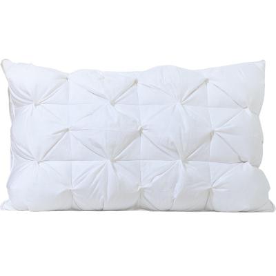 China Custom Anti Dust Mite White Duck Goose Down Twist Flower Feather Pillow for sale