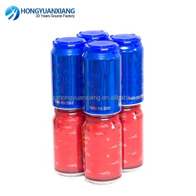 China 6-Pack Reusable Plastic Carrying Handle 300ml 500ml 18oz 4 Packs 6 Packs Can Holders For Beer Energy Drinks Soft Drinks Cans Dust Lids For Aluminum Canister Resistant for sale