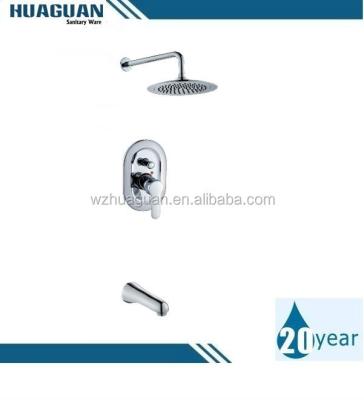 China High Quality Metered Faucets Square In The Wall Concealed Thermostatic Shower Mixer Tap for sale