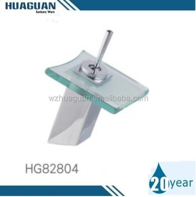 China Faucets China Design New Metered Bathroom Colors Glass Waterfall Basin Faucet for sale