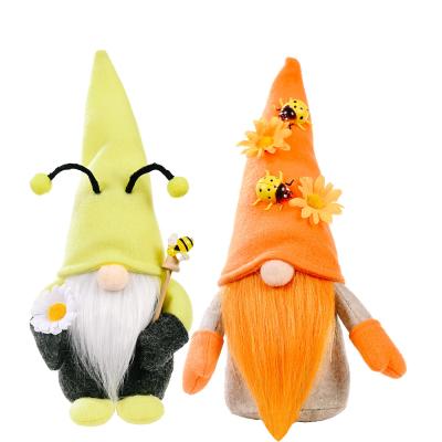 China Home Decoration Bumble Bee Autumn Gnome Plush Thanksgiving Decorations - 2 Pcs Gnomes Plush Elf Handmade Swedish Scandinavian Autumn Tomte - Thank You for sale