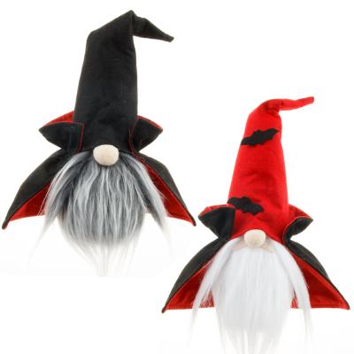 China Decoration for Events Wholesale with Gnome Faceless Gnome Dwarf Dolls Halloween Dolls Ornaments Plush Dolls Glowing Vampire Witch Cloak for sale