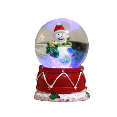 China Santa Claus Luminous Music Ball Toys Christmas Items Decoration Christmas Snow Glass Ball Ordinary/Luminous Resin for sale