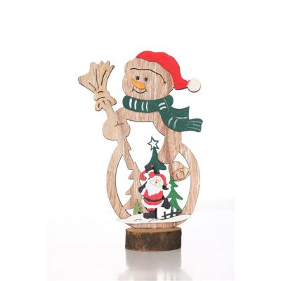 China Christmas Day Gift Taste Bar Decoration Small Christmas Tree Ornaments Wooden Ornaments Table Decoration for sale