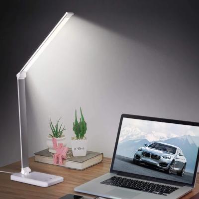 China [Free Sample] Modern 2022 Hot Seller In Amazon Commercial Office LED Table Lamp With USB&Brightness OEM Dimmable for sale