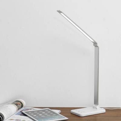 China NEW 2022 Modern LED Table Desk Lamp With 5V 2A USB Charger 5 Brightness Dimmable &5CCT 60Mins Timer Eye Protect Table Light Lamp for sale