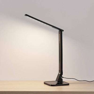 China 60Mins Timer for Lamps Closing Plastic Multicolor LED Table Lamp with USB Charger Flexible 4 Touch Mode Flexible Desk Lamp for sale