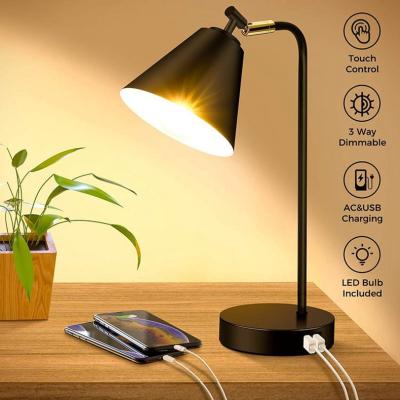 China China Industrial Factory Wholesale Vintage Near Task Lamps With 10W Wireless Fast Charger And USB Charging Port Convenient Smart Phones for sale