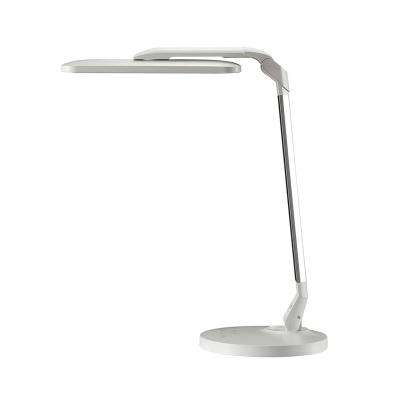 China Modern 9W Architeck LED Desk Lights with 5V 1A USB Charging Port 4 Color Modes Touch Dimmable White Metal Rotating Desk Lamps for sale