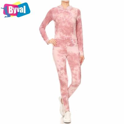 China Popular Comfy Casual Lounge Pajama Sets Byval QUICK DRY Women's Tie Dye Sleeveless Women's Solid And Print Pajama Sets for sale