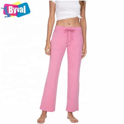 China BYVAL Ladies Cotton QUICK DRY Pajama Pants For Women Lounge Pants Women Lounge Pants Soft Light Weight Pajamas Adjustable Size for sale