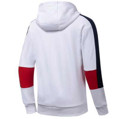 China 65%Cotton 35%Polyester Anti-pilling Men's Hood Fleece Black White Panel Hoodie for sale