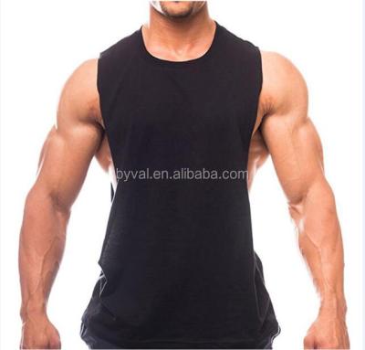 China 2018 Custom Anti-pilling Clothing 95%Polyester 5%Spandex Top Cheap Gym Sports Mens Bodybuilding Singlet Singlet Vest Tank Top for sale