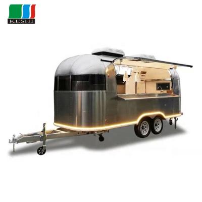 China 2021 New Styling Fried Fast Food Mobile Cart Food Truck Black Coffee White Red White Coffee Trailer Milk Tea Drinks for sale