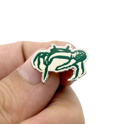 China Wholesale Custom Europe Company Metal Logo Shaped Pin Badges for sale