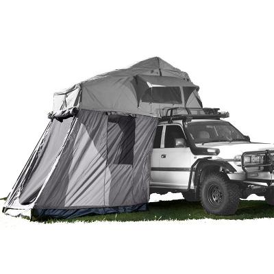 China Straight Tie Type 4x4 Off Road Camping 3-4 Person Roof Carrooftent Car Shell Car Roof Top Tent Soft Top Tent For Sale for sale