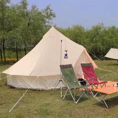 China Bell tent CMARMOL 4m/5m/6m/7m bell tents outdoor waterproof cotton canvas camping tent luxury glamping tent for sale for sale