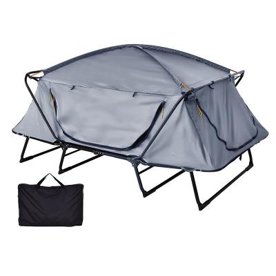 China Diagonal tie type folding fishing single cradle tent double layer military cradle tent waterproof hiking outdoor camping with Carry Bag for sale