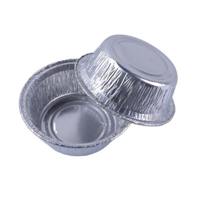 China Tart Aluminum Pan Tin Foil Cake Cup And Disposable Food Pie Round Aluminum Baking Cup for sale