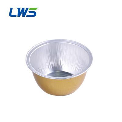 China LWS-RC85 Wholesale Round Aluminum Foil Cup 130ml Disposable Colorful Aluminum Foil Cup Cake Decorating Baking Cups/Dish for sale