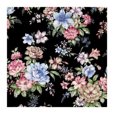 China Latest traditional fashion 3d flowers wedding decor country style high quality pvc decorative wallpaper for sale