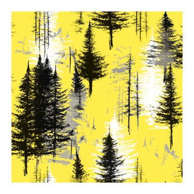 China Modern Yellow Bright Natural Interior Designs Background Color Nonwoven Wallpaper for sale