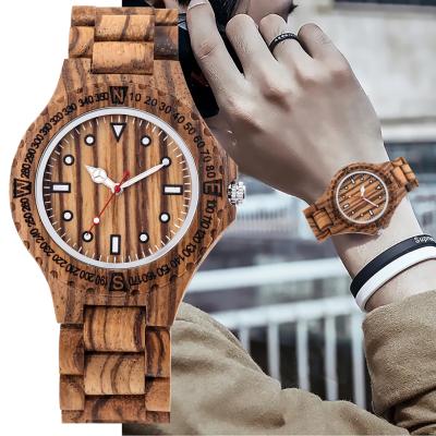 China New Business Fashionable Quartz Wooden Wrist Watch Non-Specific Wooden Watches From China for sale