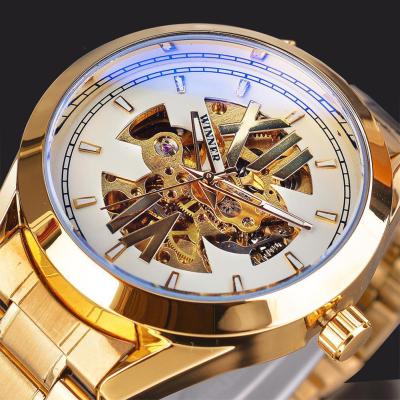 China China Factory Newest Trend Design OEM Luxury Automatic Mens Wristwatches Mechanical Automatic Skeleton Date Watch for sale