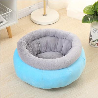 China Wholesale Custom Removable Luxury Warm Short Faux Fur Blanket Cozy Dog Bed For Sleeping Winter Pet Supplies for sale