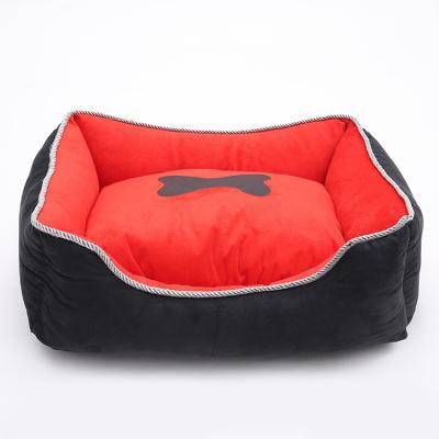 China Custom Heating Pet Beds For Large Dogs Sofa Dog Bed Large Memory Washable Shape for sale