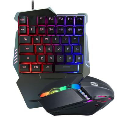 China Mini multimedia 25.5cm keys G506 one-hand gaming keyboard for mobile phone gameKeyboard for sale