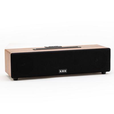 China No wooden bluetooth speaker KBQ-1809 case speaker mobile phone slot for sale