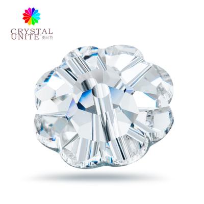 China Shape of Flatback Crystal Unite Fancy Flower sew on stone for sale