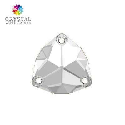 China Flat Back Trilliant Shape Sew On Rhinestones For Wedding Dress AB Crystal U3272 for sale