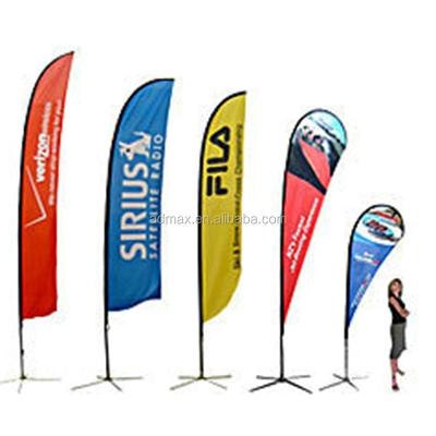 China Advertising Feather Teardrop Banner Flying Outdoor Beach Flag for sale