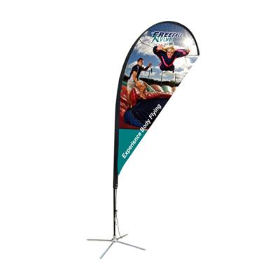 China 8S+S Beach Flagpole Aluminum Teardrop Flying Banner for sale