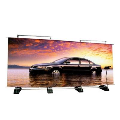 China Outdoor Advertising Poster Display Custom Print Portable Adjustable Single Double Side Outdoor Retractable Banner Stand for sale